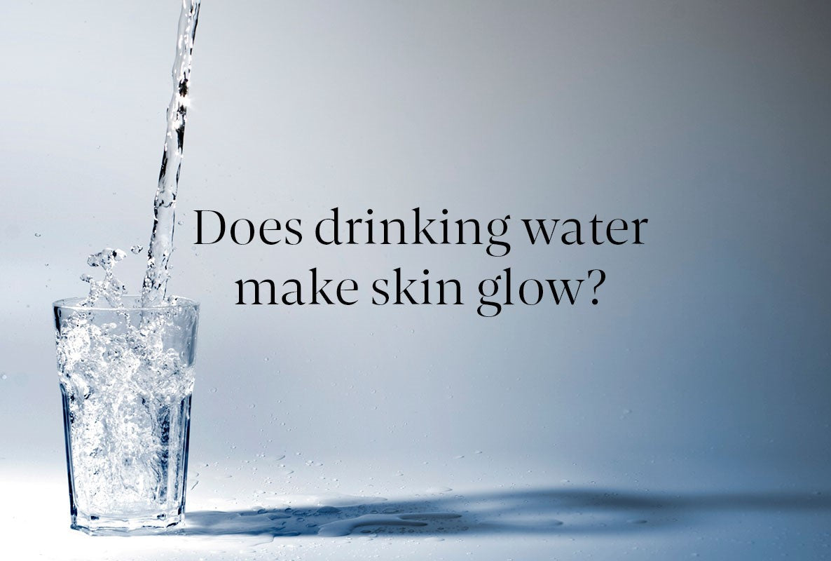 Does drinking water make skin glow?